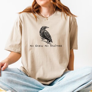 Anti-Authoritarian Unisex Shirt,No God No Master,Ni Dieu Ni Maître Shirt,Anti Trump Shirt,Anarchist Shirt,Leftist Protest Shirt,Protes Shirt