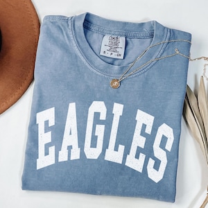 Vintage Eagles Comfort Colors Shirt: Game Day College Tee