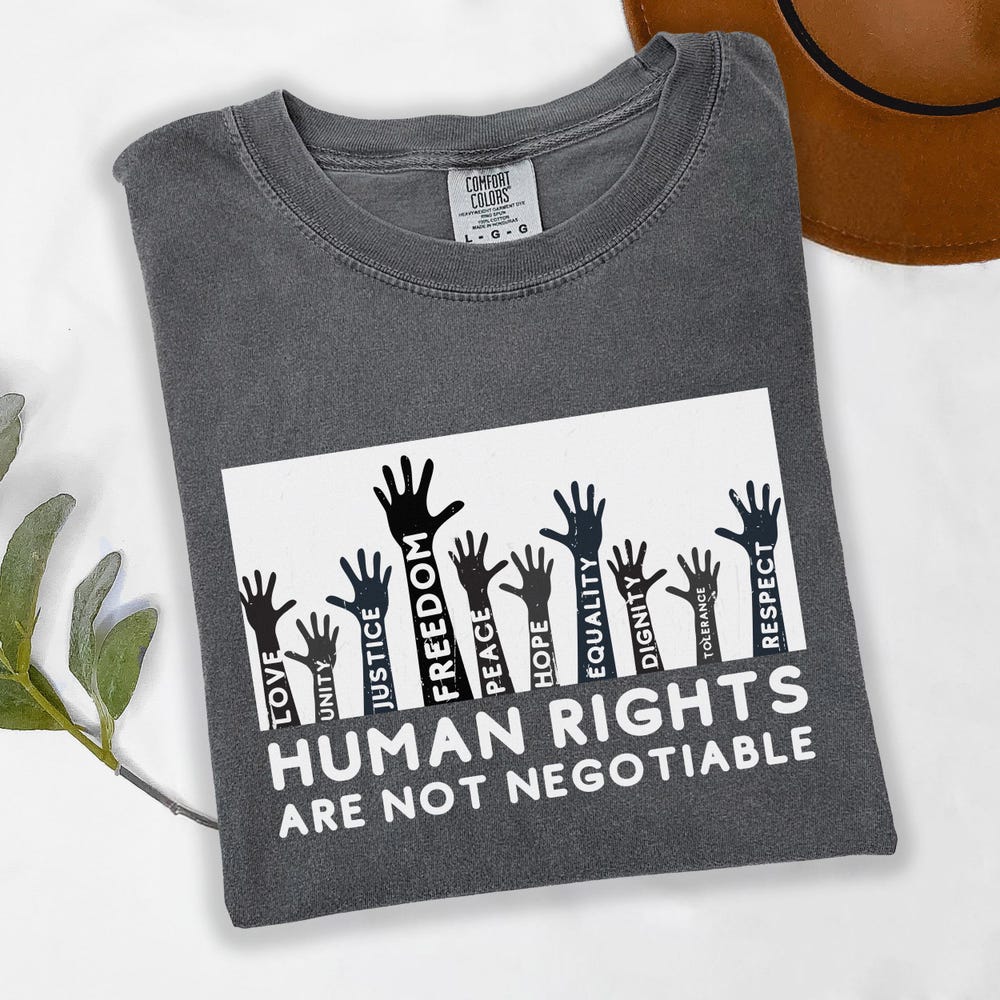 Feminist Shirt,Equality Shirt,Justice Shirt,Freedom Shirt,Peace Shirt,Comfort Colors Human Rights Are Not Negotiable Shirt,Dignity Shirt Detroitslions