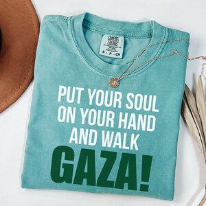 Chemise Gaza gratuite couleurs confort, chemise Palestine gratuite, chemise « La vie des Palestiniens compte », chemise droits de l'homme, chemise égalité, chemise palestinienne