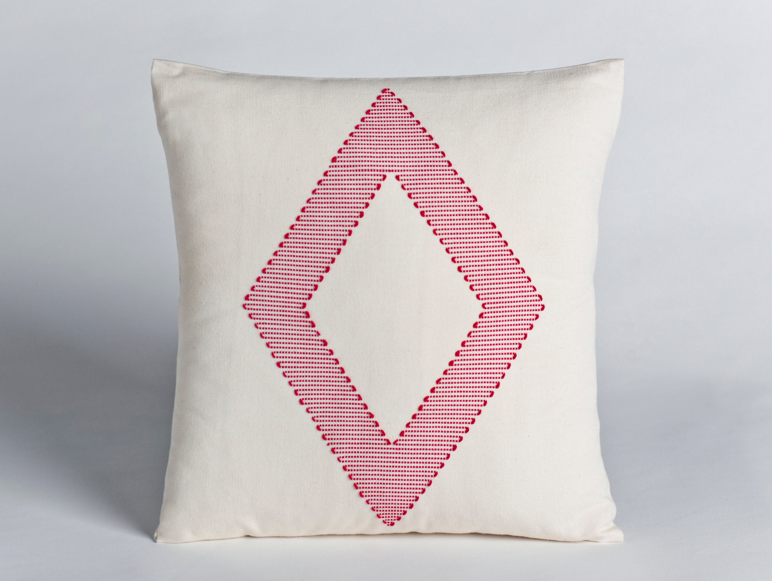 Série Schemata/Rhombus Theorem - Couvre Coussin Tissé à La Main