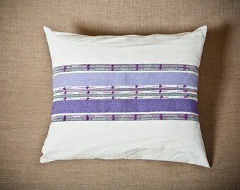 Royal Garment Series / Large (60x75cm) Violet - Handwoven floor cushion cover