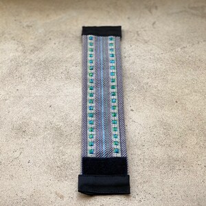 Alysha Blue handwoven cuff bracelet image 3