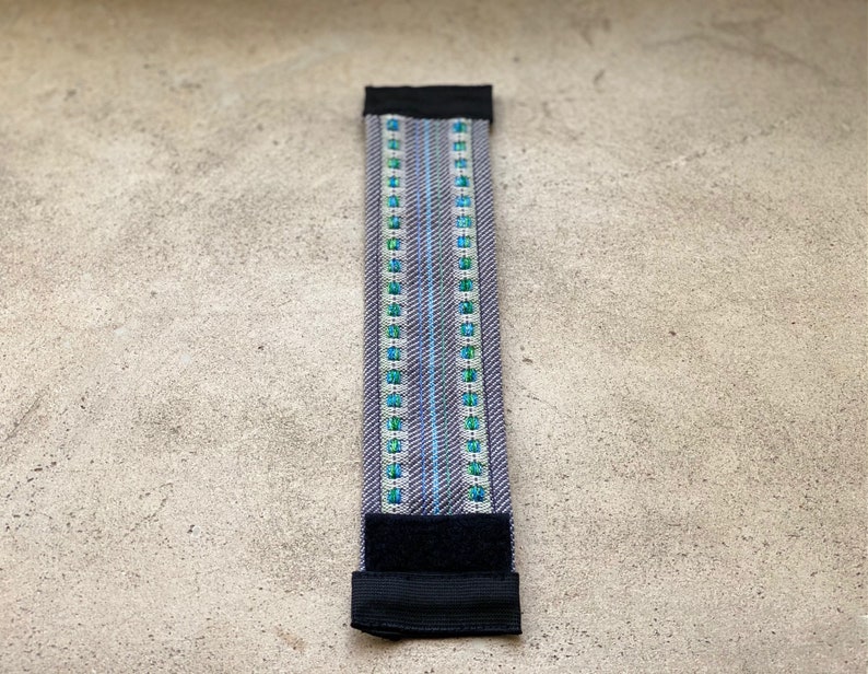 Alysha Blue handwoven cuff bracelet image 3