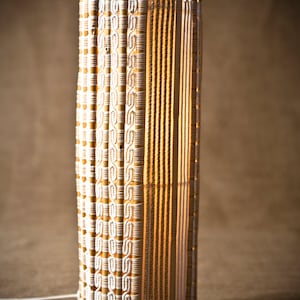 Danae Lampshade Handwoven with inwoven cane Free shipping image 1