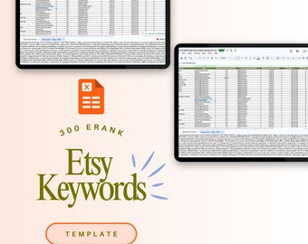 300 High-Med-Suche, Etsy-Keywords mit geringem Wettbewerb (Digitale + physische Produkte) | Sofort Download