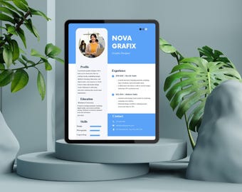 Graphic Designer CV & Cover Letter Template, Creative Resume Layout, Digital Portfolio Design, Modern CV Template Bundle