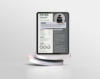 Modern Grey Cover Letter Template, Elegant Resume Design, Job Application Essential, Professional CV Guide, Elegant Resume Layout, CV Tool