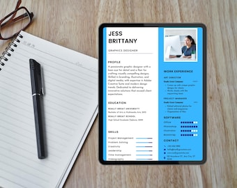 Creative Elegant CV Template, Modern Resume Design, Professional Curriculum Vitae Layout, Unique Job Application Format