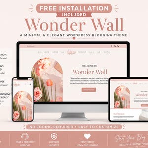 Wonder Wall – Minimalist WordPress Blog Theme for Writers & Creators