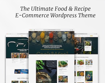 Tema Barica para WordPress: Blogs de recetas y gastronomía, comercio electrónico
