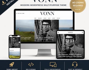 WordPress Blog Template – Modern, Responsive & Easy to Customize