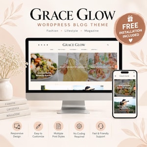Grace Glow – Feminine & Elegant WordPress Blog Theme