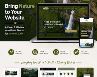 Linwall Nature – A Nature-Inspired, Organic & Minimalist WordPress Theme