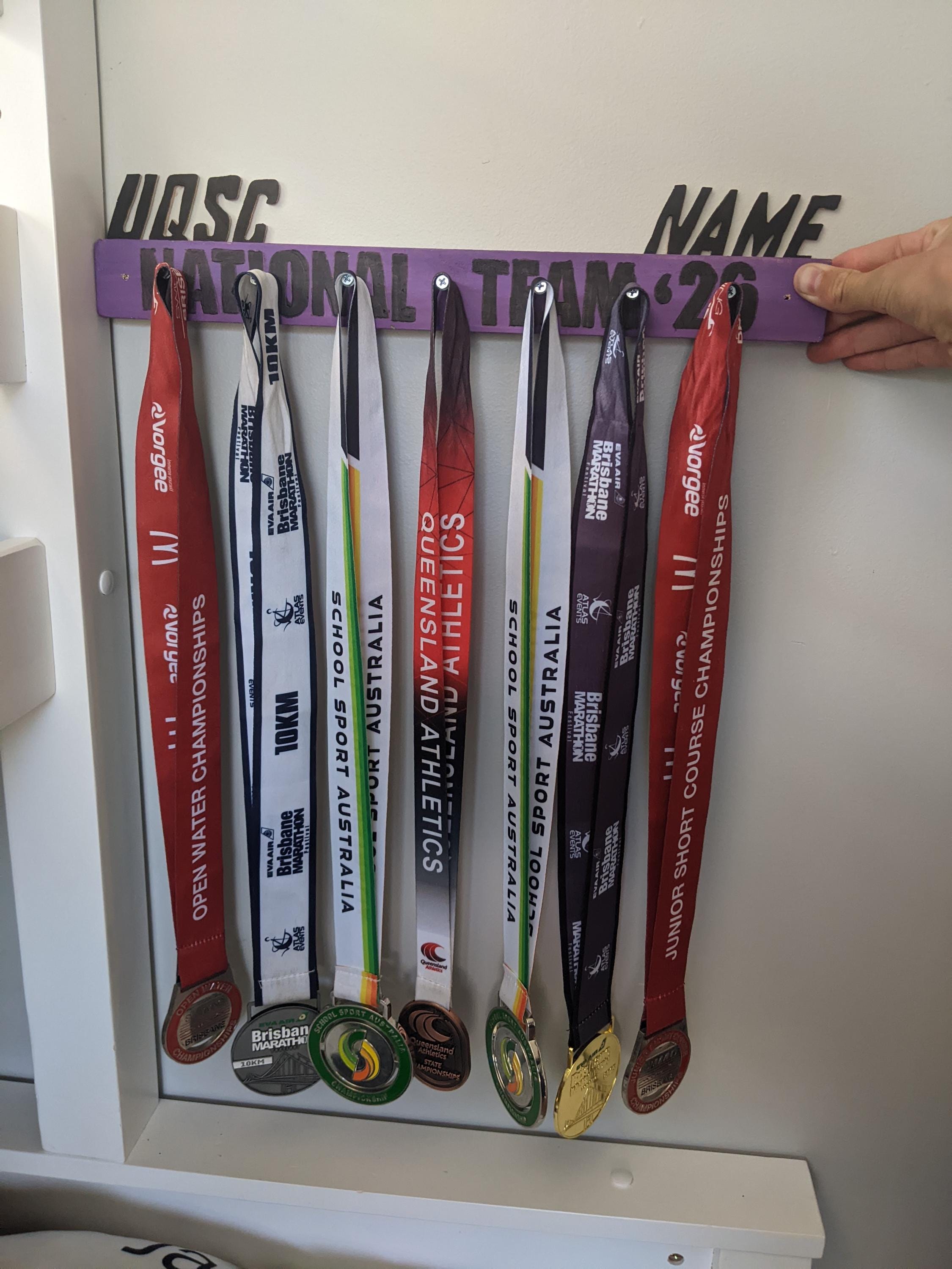 Team Wooden Medal Showcase Racks - Etsy