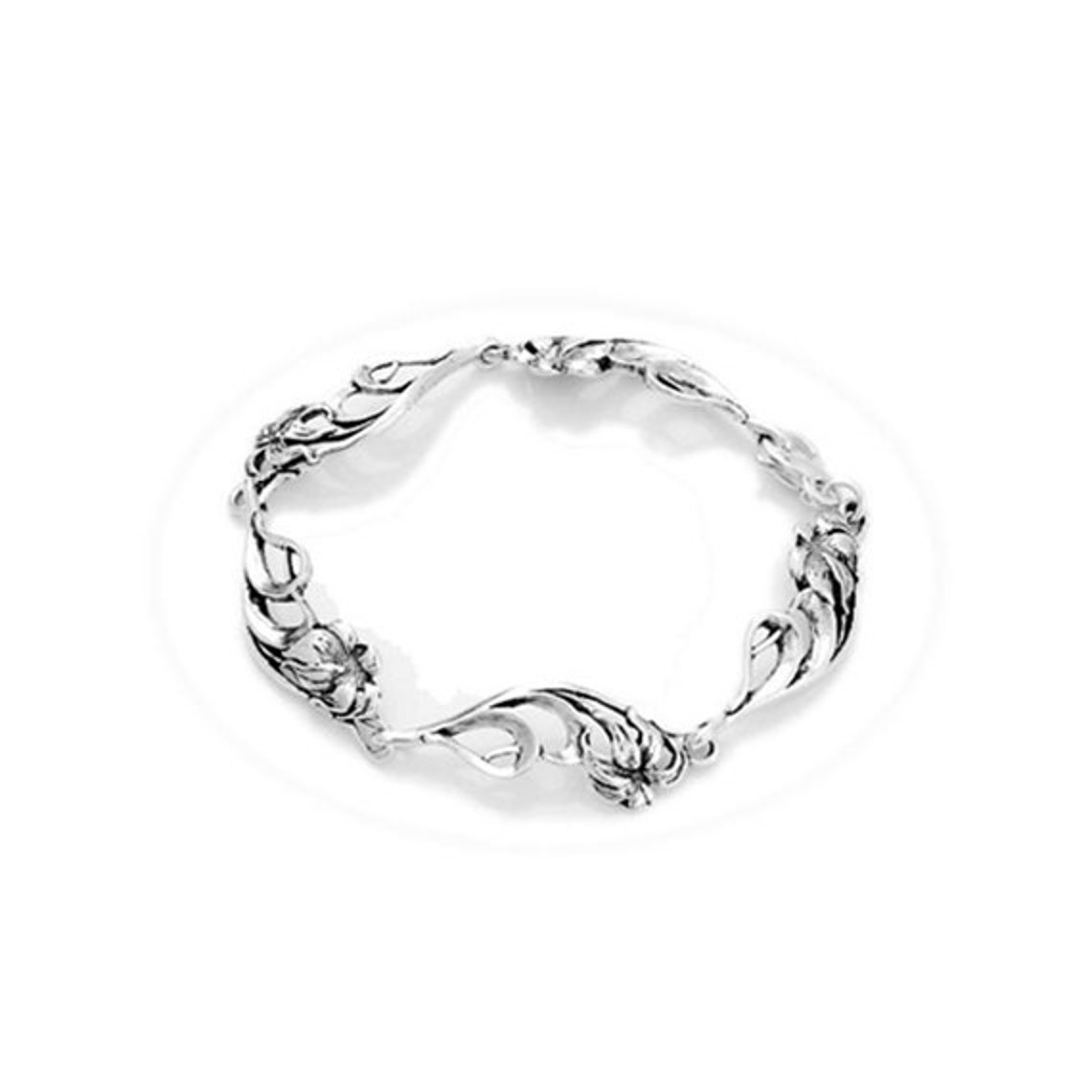 Hawaiian Lily Bracelet in Sterling Silver - Etsy