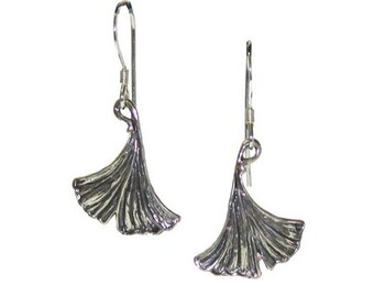 Dangle Ginkgo Leaf Earrings