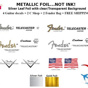 Fender Telecaster Guitar Decal C shop Fender Flag Restoration Decal 197gs