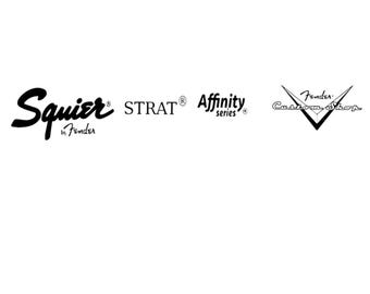 Squier Affinity Gitarre Aufkleber Kopfstock Restaurierung Waterslide Logo 243b