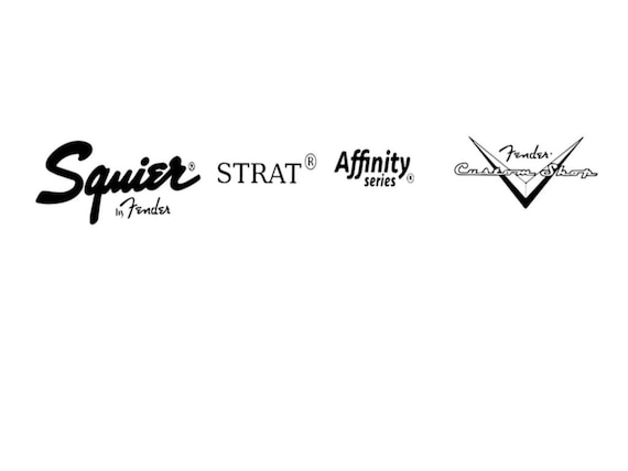 Squier Strat Affinity Guitar Decal Head Stock Restoration