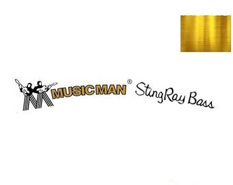 Musicman Sting Ray Guitar Decal Head stock Restoration Waterslide Logo 28g