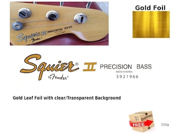 Squier Präzisions-Gitarren-Aufkleber Abziehbild Restaurierung Waterslide Logo 152g