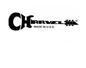 Calcomanía para guitarra Charvel con logotipo Waterslide para restauración de clavijero 76b