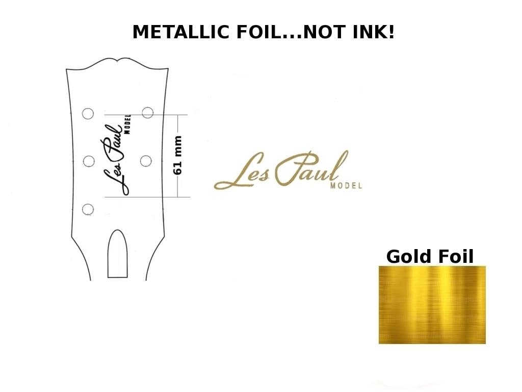 Decalcomania Gibson Les Paul Per Restauro Chitarra | Waterslide Foil | 11g | USA