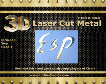ESP-gitaarsticker 3D-lasergesneden metalen kop restauratiesticker M97