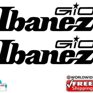 Ibanez Gio Guitar Decal Head stock Restoration Waterslide Logo 248