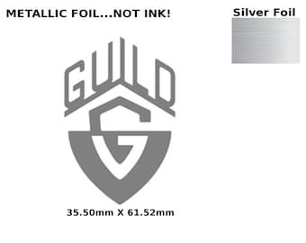 Guild Guitar Decal Head stock Restoration Waterslide Logo 164s