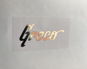 Greco ギター デカール 3D レーザーカット メタル ヘッドストック 修復