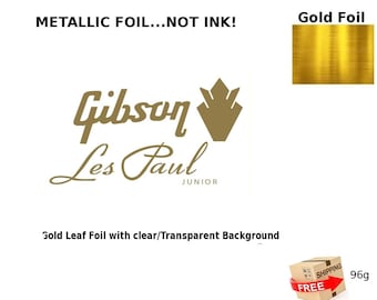 Gibson Guitar Decal Head stock Restoration Waterslide Logo 96g
