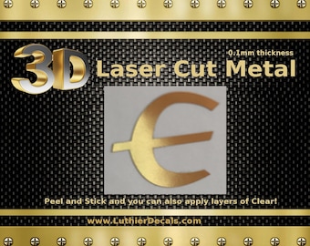 Calcomanía de guitarra eléctrica Epiphone cortada con láser en 3D para restauración de clavijero de metal M30b