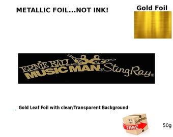 Musicman Ernie Ball Guitar Decal Head stock Restoration Waterslide Logo 50g