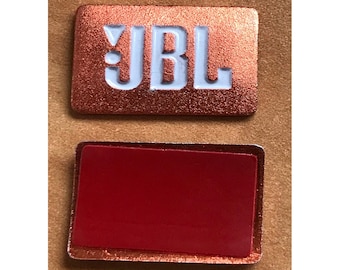 Emblème du logo JBL en métal 3D en aluminium. M136-4