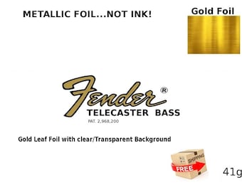 Fender Telecaster Guitar Decal Head stock Restoration Waterslide Logo 41g