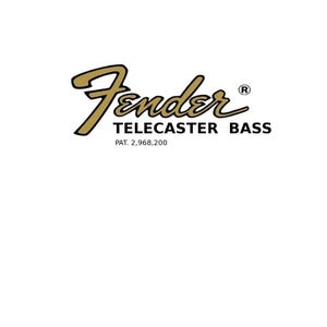 Fender Telecaster Guitar Decal Head stock Restoration Waterslide Logo 77b