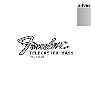 Fender Telecaster Guitar Decal Head stock Restoration Waterslide Logo 41s