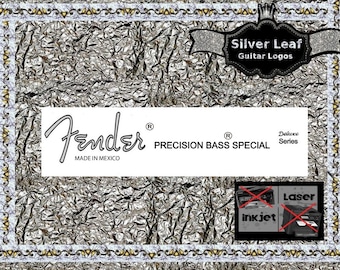 Fender Precision Bass Guitar Decal Head stock Restoration Waterslide Logo 160s