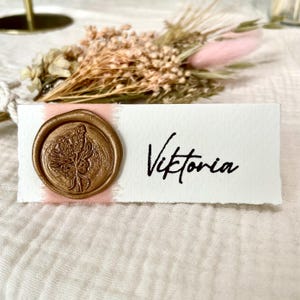 Plaatskaarten voor bruiloftsdecoratie | Zitplan bruiloftdecoratie | Naamsticker met lakzegel | Plaatskaartjes bruiloft decoratie tafeldecoratie | Vintage stijl