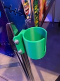 3D-printed cup holder for pinball machine