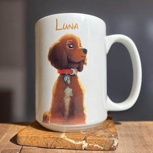 Custom Mug 15 oz | Add your picture | Add any text | Pet to cartoon