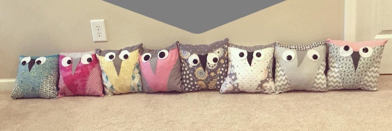 Daisy May Owl Pillow PDF easy pattern for beginners and kids image 6