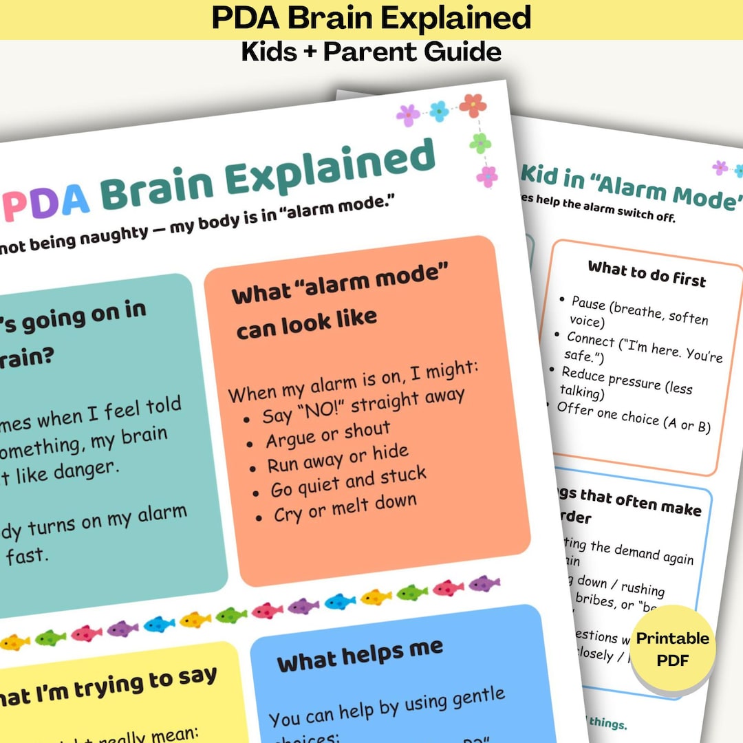 PDA Explained for Kids | Kid Script + Parent & Teacher Script PDF ...