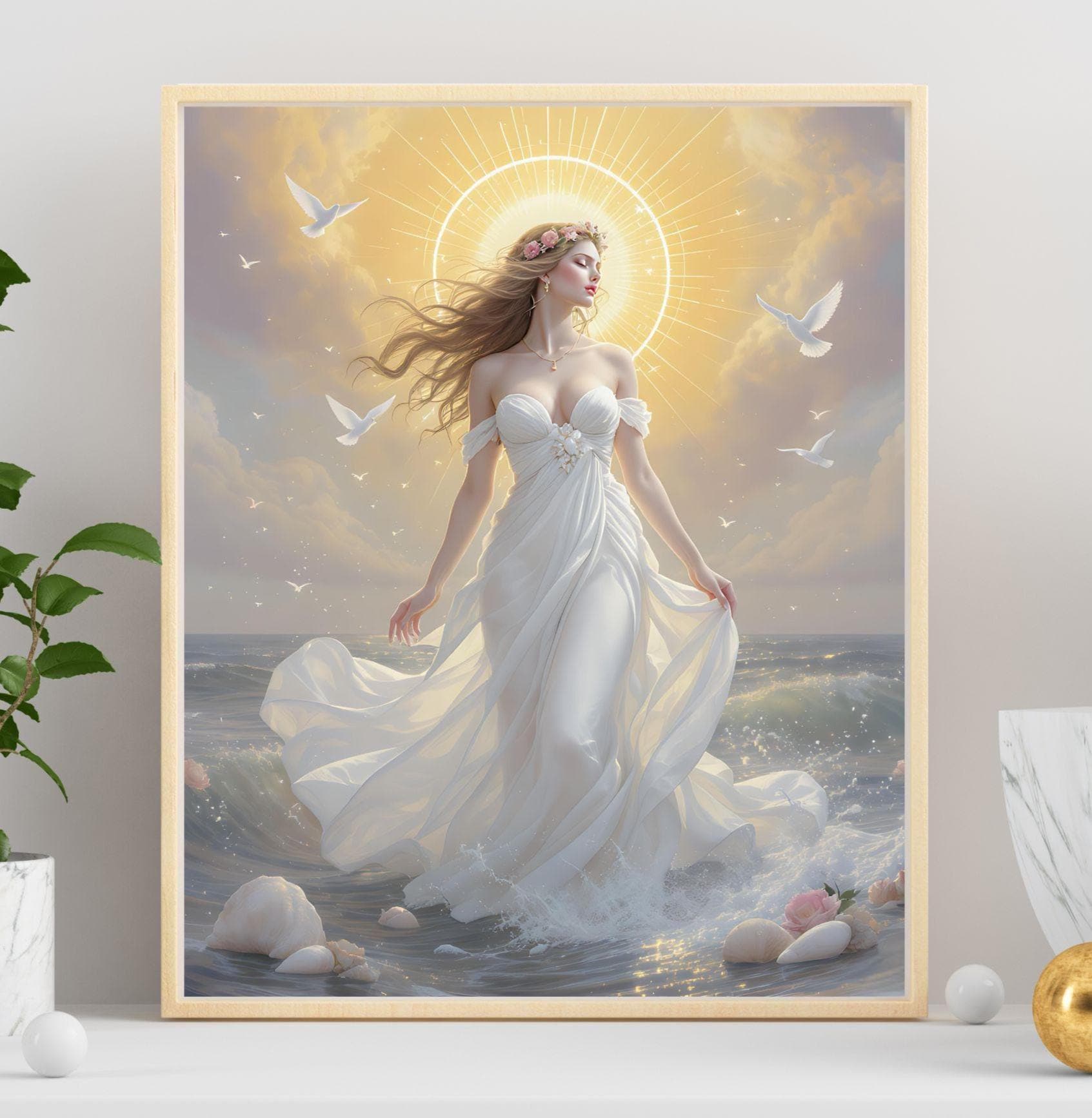 Aphrodite Wall Art Printable JPG | Greek Goddess Poster | Divine