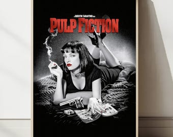 Afdrukbare poster Pulp Fiction, kunst aan de muur, woondecoratie, digitale download