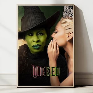 Wicked Printable Poster, Elphaba poster, Wall Art, Home Decor, Digital Download