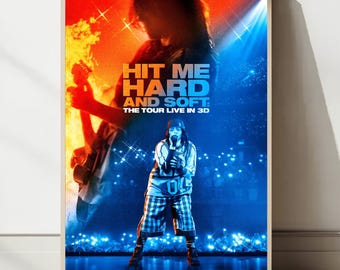 Billie Eilish - Hit Me Hard and Soft Póster, Impresión para pared, Decoración del hogar, Descarga digital