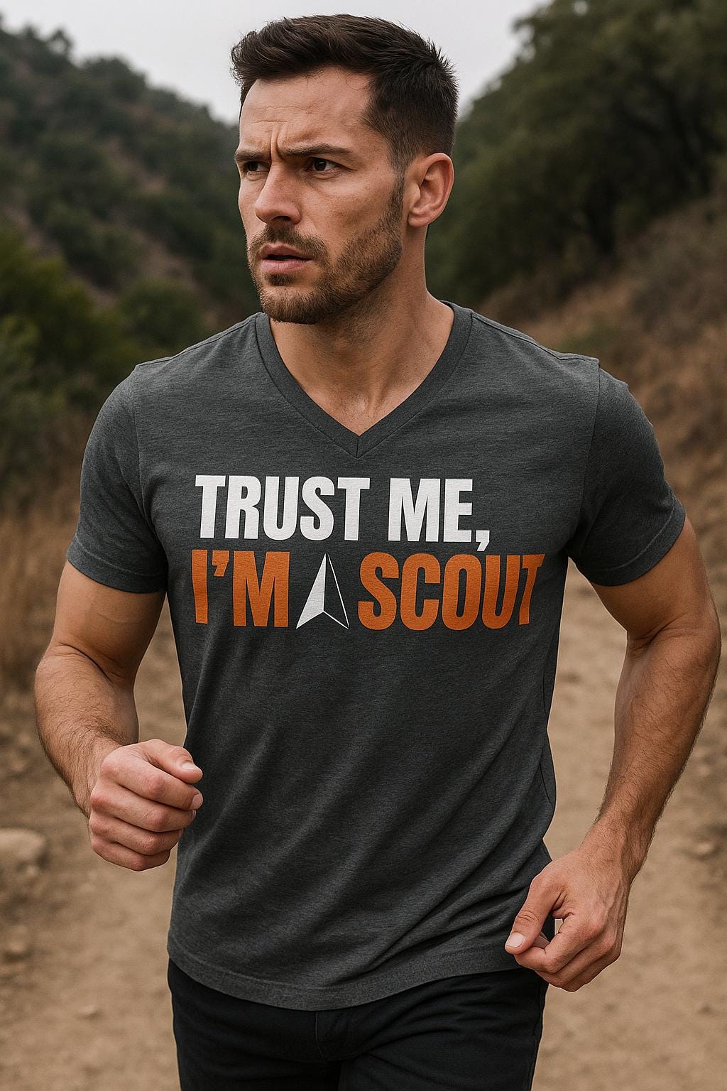 Maglietta con scollo a V 